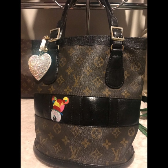 💯AUTH LOUIS VUITTON Bucket pm French company USA - Picture 5 of 8